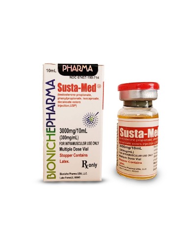 Bioniche Pharma Susta-Med (testosterone mix) 300 mg/ml 10ml vial