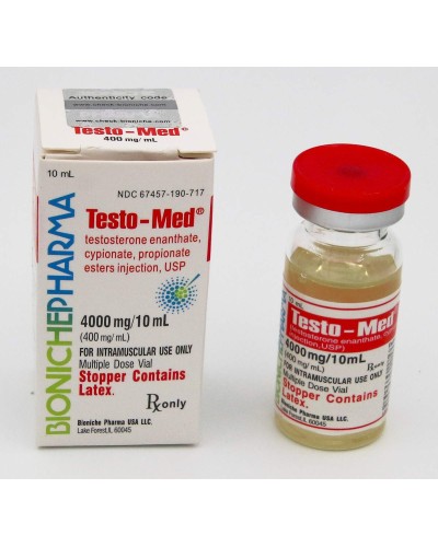 Bioniche Pharma Testo-Med (test prop 25mg/ml+ test cyp 187mg/ml+ test enanth 188mg/ml) 400 mg/ml 10ml vial