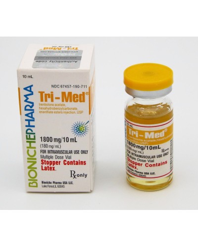 Bioniche Pharma Tri-Med (trenbolone ace 60mg/ml + hexa 60mg/ml + enth 60mg/ml.) 180 mg/ml 10ml vial