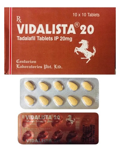 Centurion Vidalista 20mg Tadalafil 10 tabs