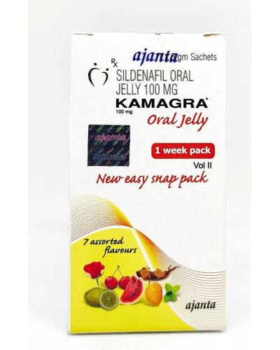 Ajanta Kamagra Oral jelly Vol. 2 100mg Sildanafil 7 sachets