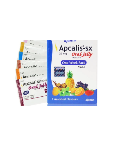 EXP Ajanta Apcalis Oral jelly 20mg  Tadalafil 7 sachets