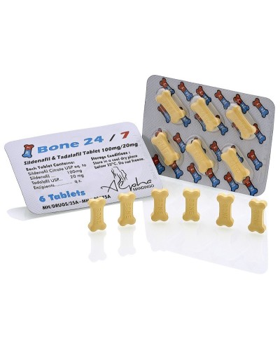 Alpha Pharma Bone 24/7 Sildanafil 100mg+Tadalafil 20mg 6 tabs