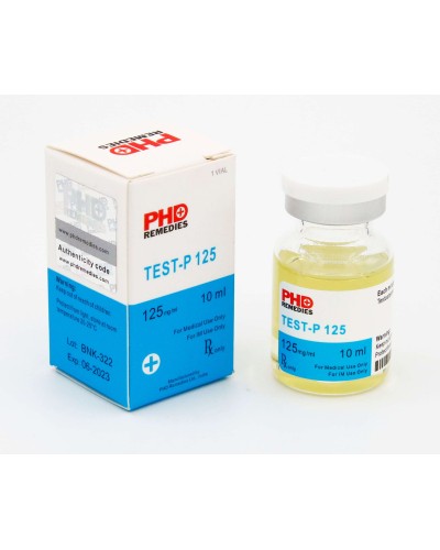 PHD Remedies TEST-P 125 (testosterone propionate, 125mg/ml) 10ml/vial