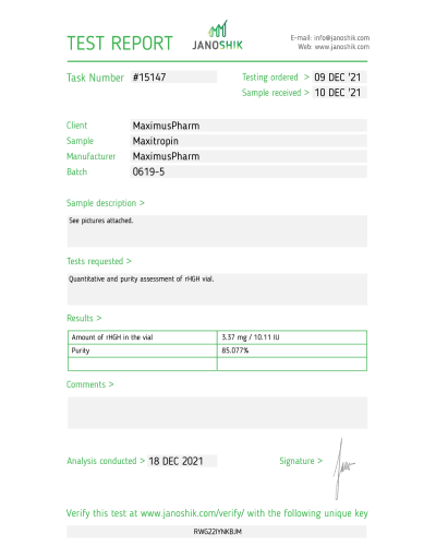 Maximus 100IU/box (10 vial x 10IU + 10 amp water for injection)