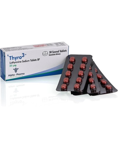 Alpha-Pharma Thyro3 Liothyronine Sodium 25mcg/tab 30 tabs/box