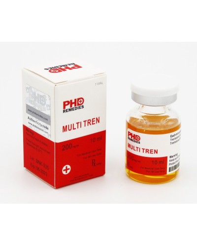 PHD Remedies MULTI TREN (Trenbolone acetate 50mg/ml + Trenbolone Enanthate 150mg/ml, totally 200mg/ml) 10ml/vial