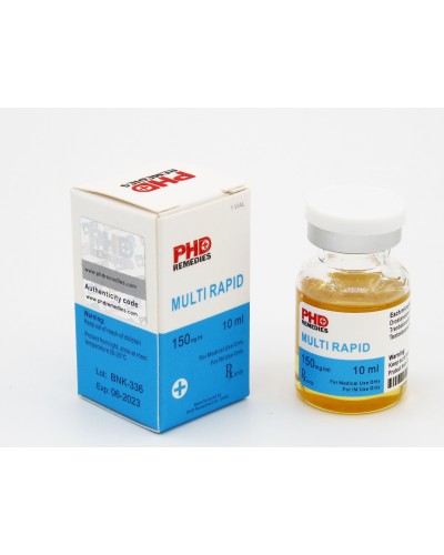 PHD Remedies MULTI RAPID (Drosten. prop 50mg/ml + testosterone prop 50mg/ml + trenbolone ace 50mg/ml, total 150mg/ml) 10ml/vial