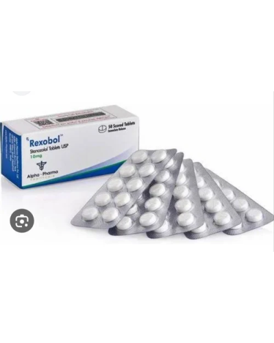 Alpha-Pharma Rexobol 10 (stanozolol)  10 mg/tab 10 tabs/strip  50 tabs/box