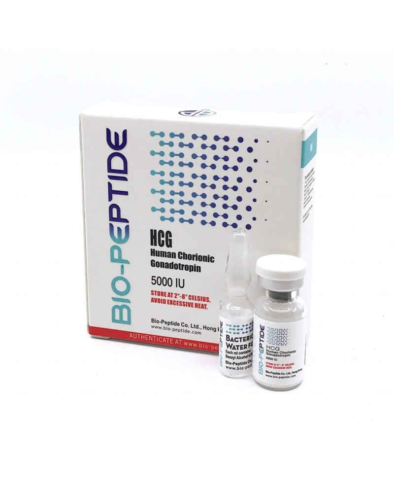 Bio-Peptide HCG 5000IU (5000IU/vial + 2ml Water for Injection)