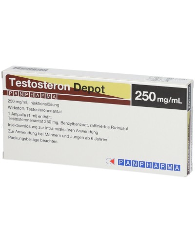 Testoviron Panpharma  250 (test. Enanthate) 250 mg/ml (10 amps/box original package)