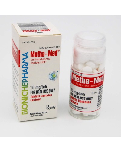 Bioniche Pharma Metha-Med (Methandienone 10mg/tab, 120tabs/box)