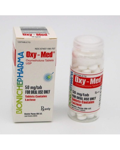 Bioniche Pharma Oxy-Med (Oxymetholone 50mg/tab, 120tabs/box)