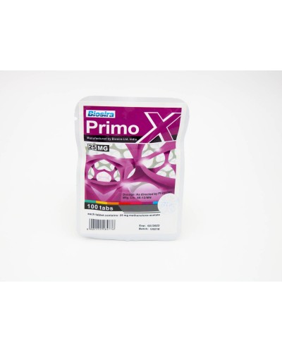 Biosira PrimoX (Methenolone Acetate) 25mg/tab, 100tabs/sachet