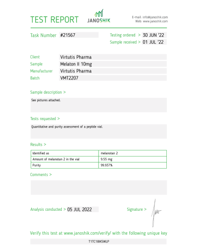 Virtutis Pharma MT 2 10mg