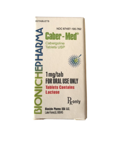 Bioniche Pharma Caber-Med (Cabergoline, 1mg x 60tabs/box)