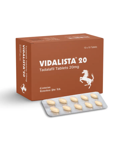 Vidalista 20mg (10 tabs x 20 mg Tadalafil)