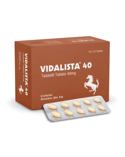 Vidalista 40mg (10 tabs x 40 mg Tadalafil)