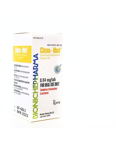 Bioniche Pharma Clena-Med (Clenbuterol hydrochloride 0.04mg/tab, 120tabs/box)