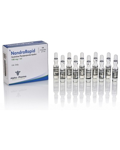 Alpha-Pharma NandroRapid (nandrolone phenylpropionate) 100mg/ml 10 amp/pack