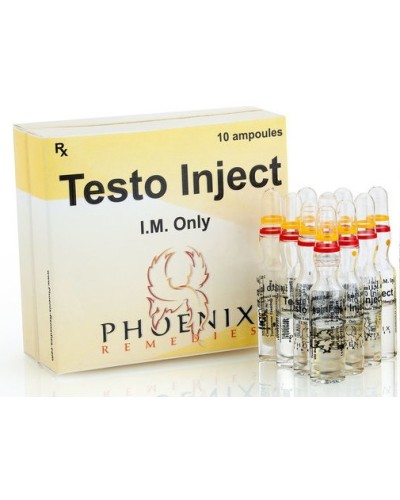 Phoenix Remedies Testo Inject Testosterone Enanthate 375mg/ml 10x1ml amps