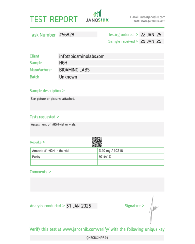 Bioamino Labs Somatotropin 100IU/box