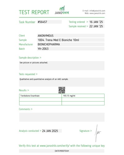 Bioniche Pharma Trena-Med E (trenbolone enanthate) 200 mg/ml 10ml vial