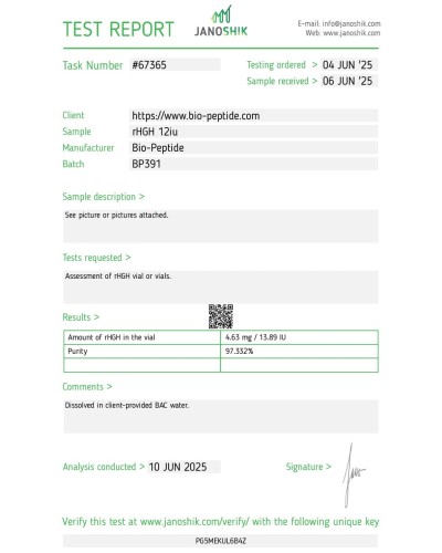 Bio-Peptide Biogene rHGH 12IU
