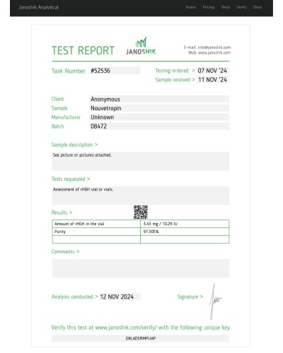 Nouveaux LTD Nouvetropin 100IU box