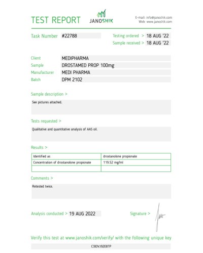 MEDI PHARMA DROSTAMED-100 100mg/ml 10ml vial