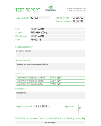 MEDI PHARMA RIPOMED 400mg/ml 10ml vial